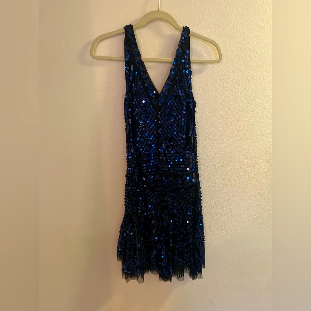 Midnight Blue Sequin Dress from Free People